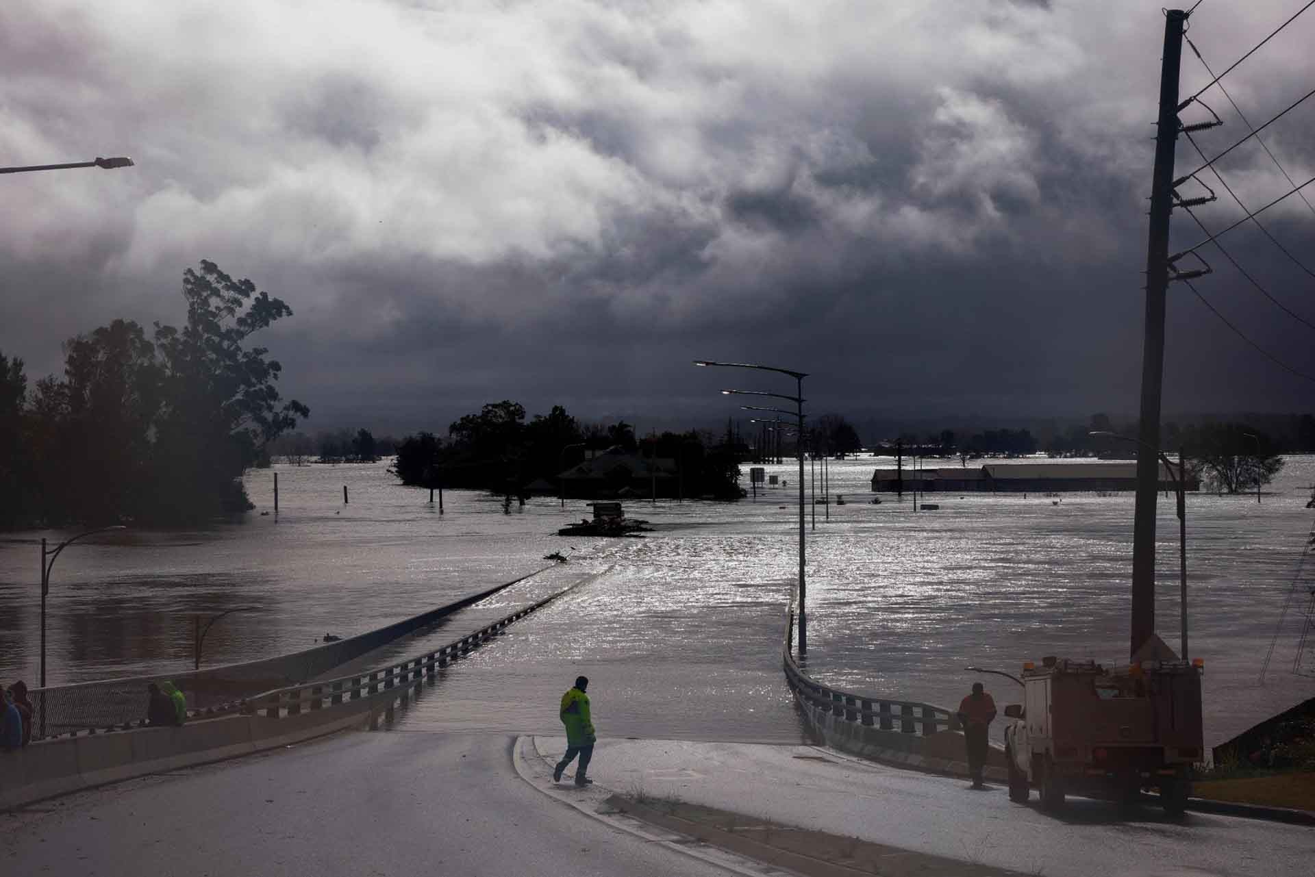Đường phố Sydney ngập nước do mưa lớn. (Nguồn: CNN)