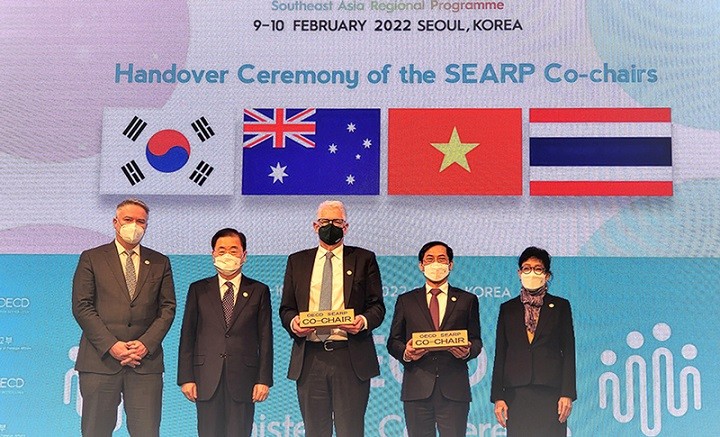 Việt Nam và Australia tiếp nhận vai trò Đồng Chủ tịch Chương trình SEARP giai đoạn 2022- 2025 từ Hàn Quốc và Thái Lan. (Nguồn: TTXVN)