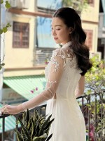 Hoa hậu Ngọc Hân nói về ý nghĩa thiết kế áo dài ăn hỏi của Đỗ Mỹ Linh