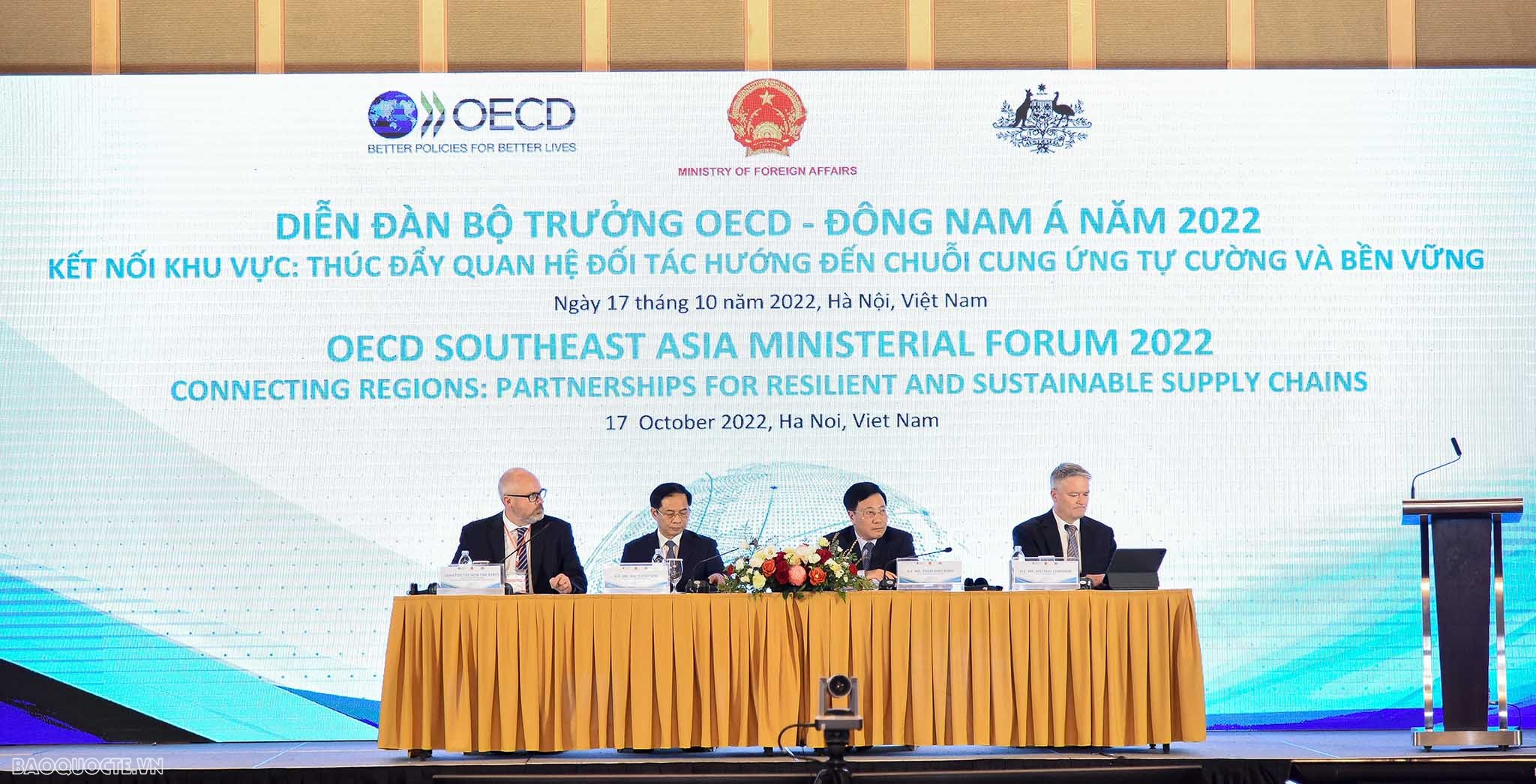 Diễn đàn Cao cấp OECD-Đông Nam Á: Điểm hẹn của các ý tưởng về tầm nhìn hợp tác mới