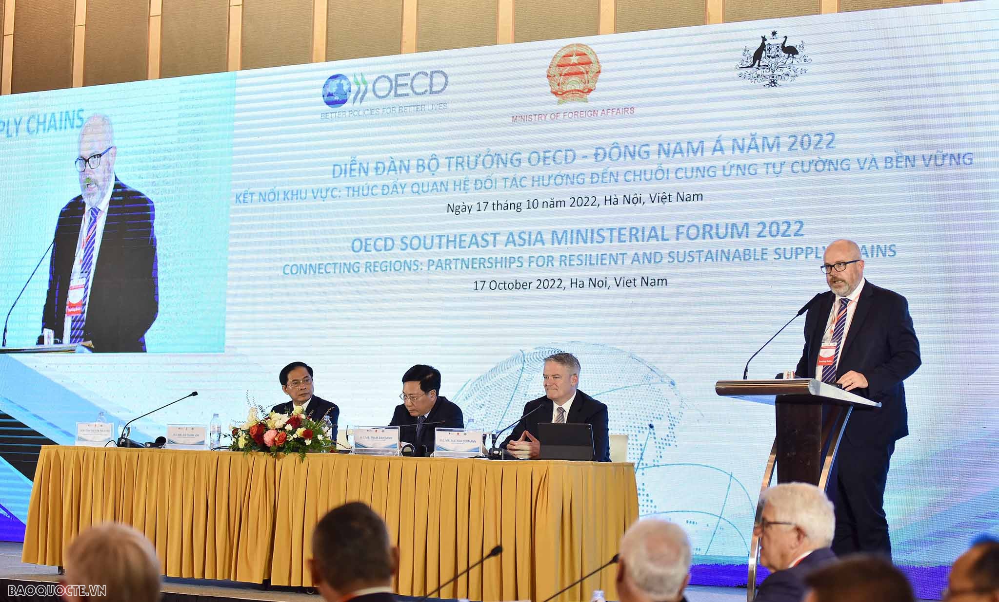 OECD Southeast Asia Ministerial Forum 2022 opens in Hanoi