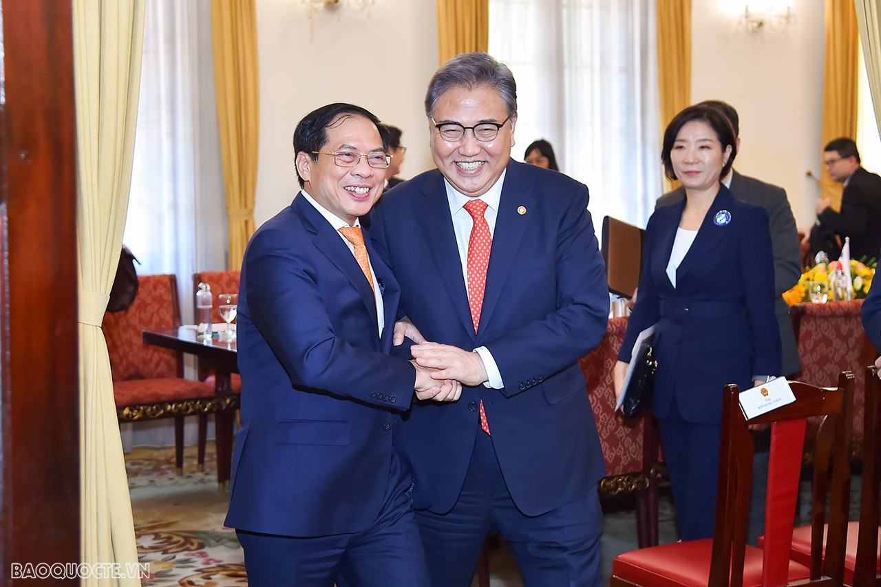 FM Bui Thanh Son welcomed and held talks with Korean FM Park Jin