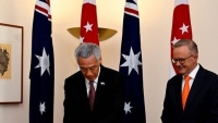 Australia-Singapore ra tuyên bố chung nhấn mạnh tầm quan trọng của hòa bình, ổn định ở Biển Đông