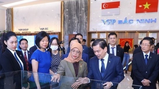 Singaporean President visits VSIP Bac Ninh