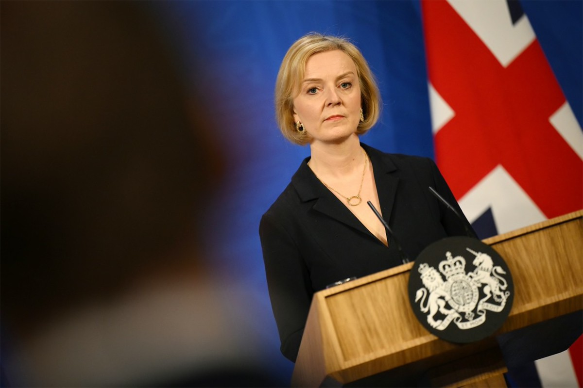 Thủ tướng Anh Liz Truss tuyên bố từ chức sau 6 tuần tại vị. (Nguồn: Getty Images)