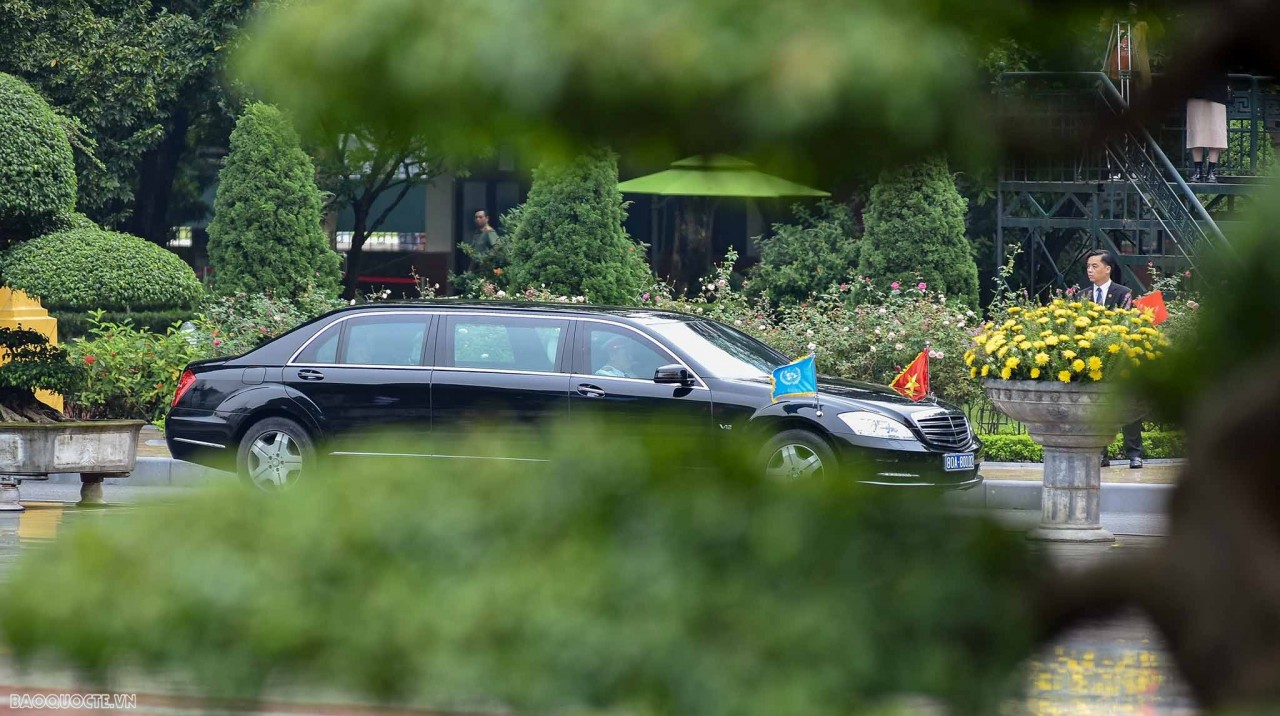 Welcoming ceremony for UN Secretary General António Guterres to visit Vietnam