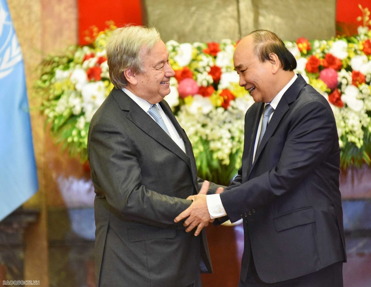 Welcoming ceremony for UN Secretary General António Guterres to visit Vietnam