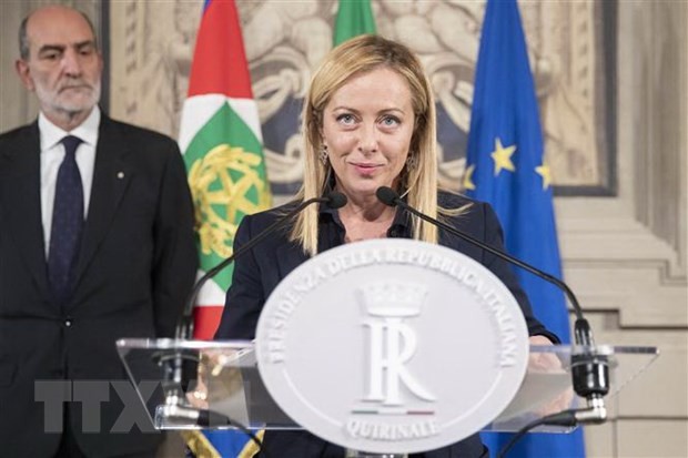Tân Thủ tướng Italy Giorgia Meloni. (Nguồn: AFP)