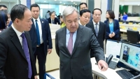 Hình ảnh chuyến thăm Tổng cục Khí tượng thủy văn của Tổng thư ký LHQ António Guterres