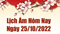 Lịch âm 25/10, xem âm lịch hôm nay Thứ Ba ngày 25/10/2022 là ngày tốt hay xấu? Lịch vạn niên 25/10/2022