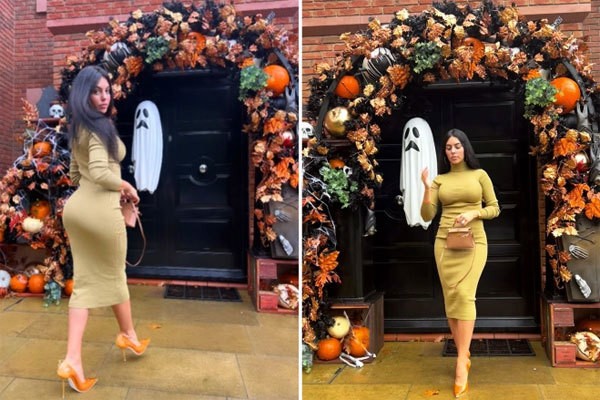 Cristiano Ronaldo: Bạn gái  Georgina Rodriguez đăng ảnh nhà cửa trang trí Halloween