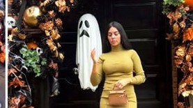 Bạn gái Cristiano Ronaldo đăng ảnh nhà cửa trang trí Halloween