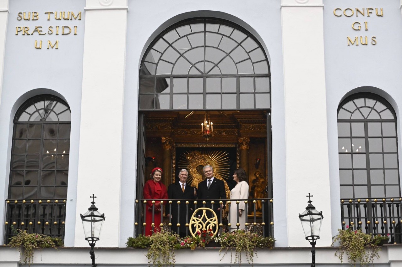 Hình ảnh của Nhà vua Bỉ Philippe và Hoàng hậu Mathilde tại Lithuania
