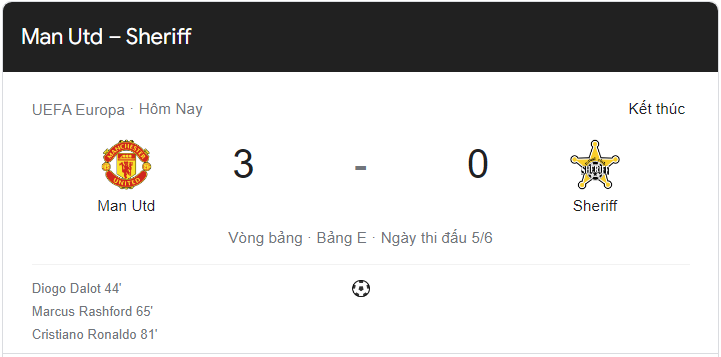 Link xem trực tiếp MU vs Sheriff (02h00 ngày 28/10) vòng bảng Cúp C2 châu Âu