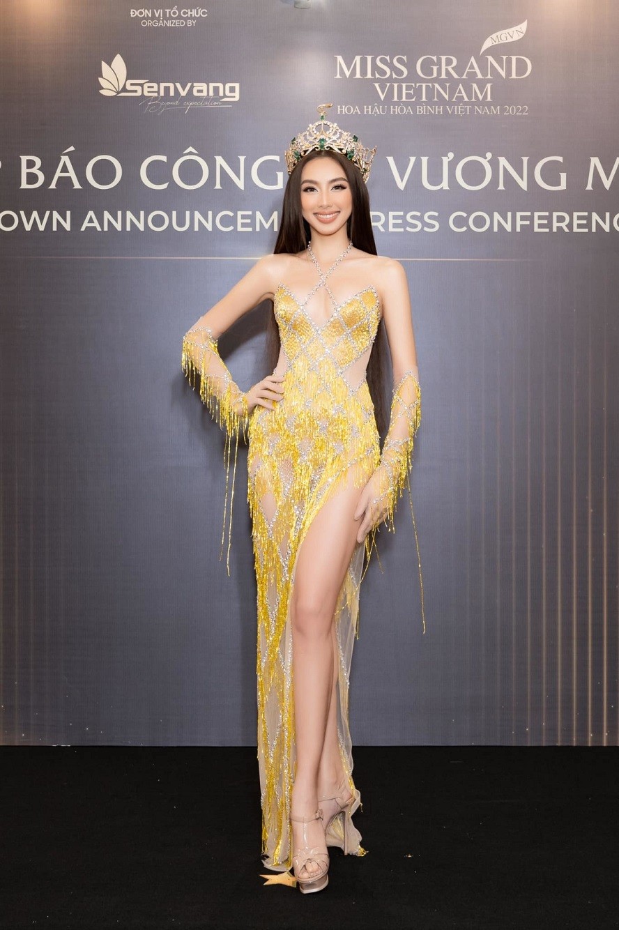 Thùy Tiên tỏa sáng cùng chiếc váy “kim cương đỏ” tại Bán kết Miss Grand  International 2021 - Eltimes