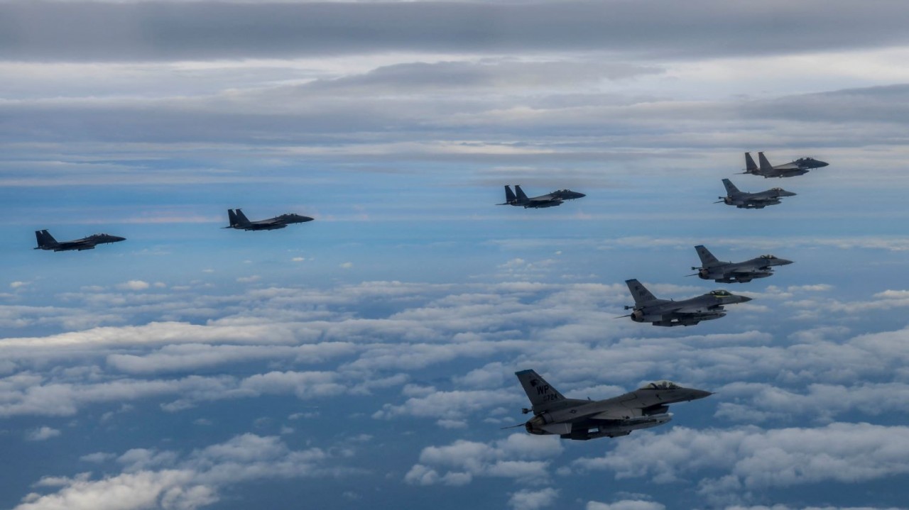 Cuộc tập trận mang tên Vigilant Storm diễn ra trên bầu trời bán đảo Triều Tiên và kéo dài đến ngày 4/11. (Nguồn: Yonhap)