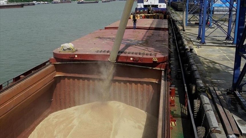 Việc hủy bỏ thỏa thuận sẽ cắt giảm xuất khẩu ngũ cốc của Ukraine từ các cảng của nước này ở biển Đen. Ảnh: Anadolu Agency