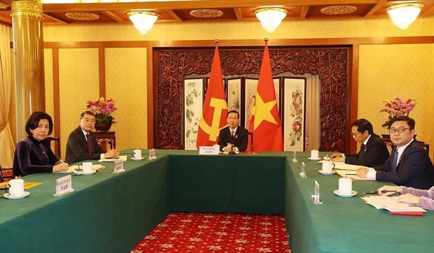 Senior Party officials of Vietnam, China hold online talks