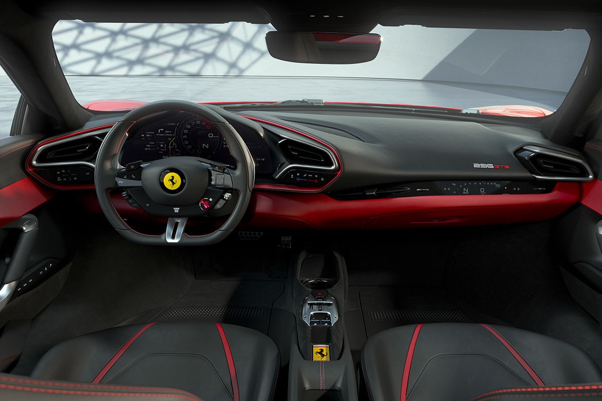 Nội thất của Ferrari 296 GTB.