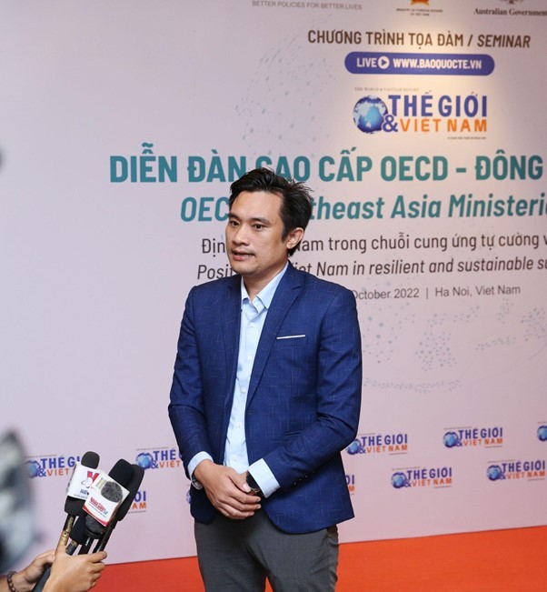 Ông Lê Văn Thương - Giám đốc Truyền thông và Thương hiệu Hahalolo phát biểu trong sự kiện. 