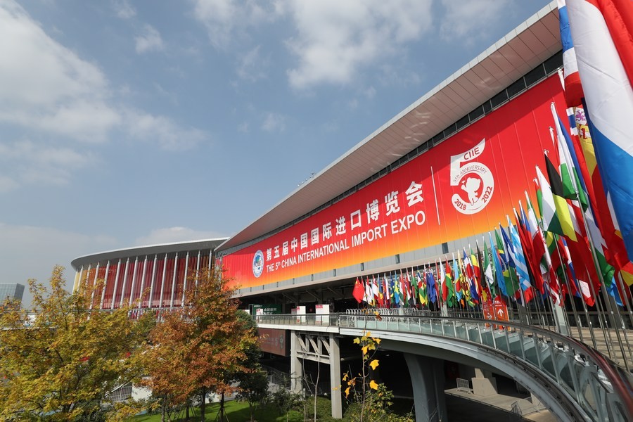 Triển lãm Xuất nhập khẩu quốc tế Trung Quốc thường niên lần thứ 5, diễn ra tại Thượng Hải. (Nguồn: TXH)
