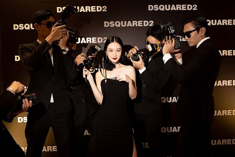 Jun Vũ diện váy xẻ quyến rũ, 'đốn tim' người hâm mộ trong đêm tiệc của DSQUARED2