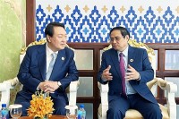 Thủ tướng Phạm Minh Chính gặp Tổng thống Hàn Quốc Yoon Suk Yeol