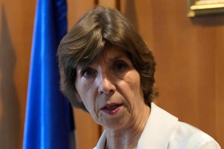 Ngoại trưởng Pháp Catherine Colonna kêu gọi trả tự do ngay lập tức cho những người bị bắt giữ mới nhất, cùng với 5 người khác đã bị bắt trước đó. (Nguồn: AP)