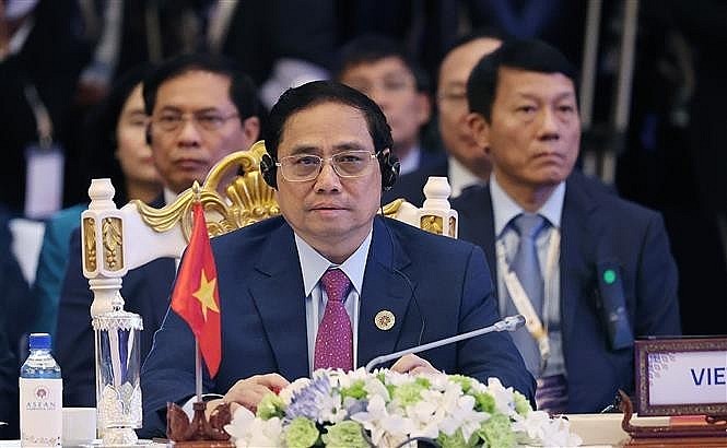Thủ tướng Phạm Minh Chính tham dự Hội nghị cấp cao ASEAN với các đối tác.