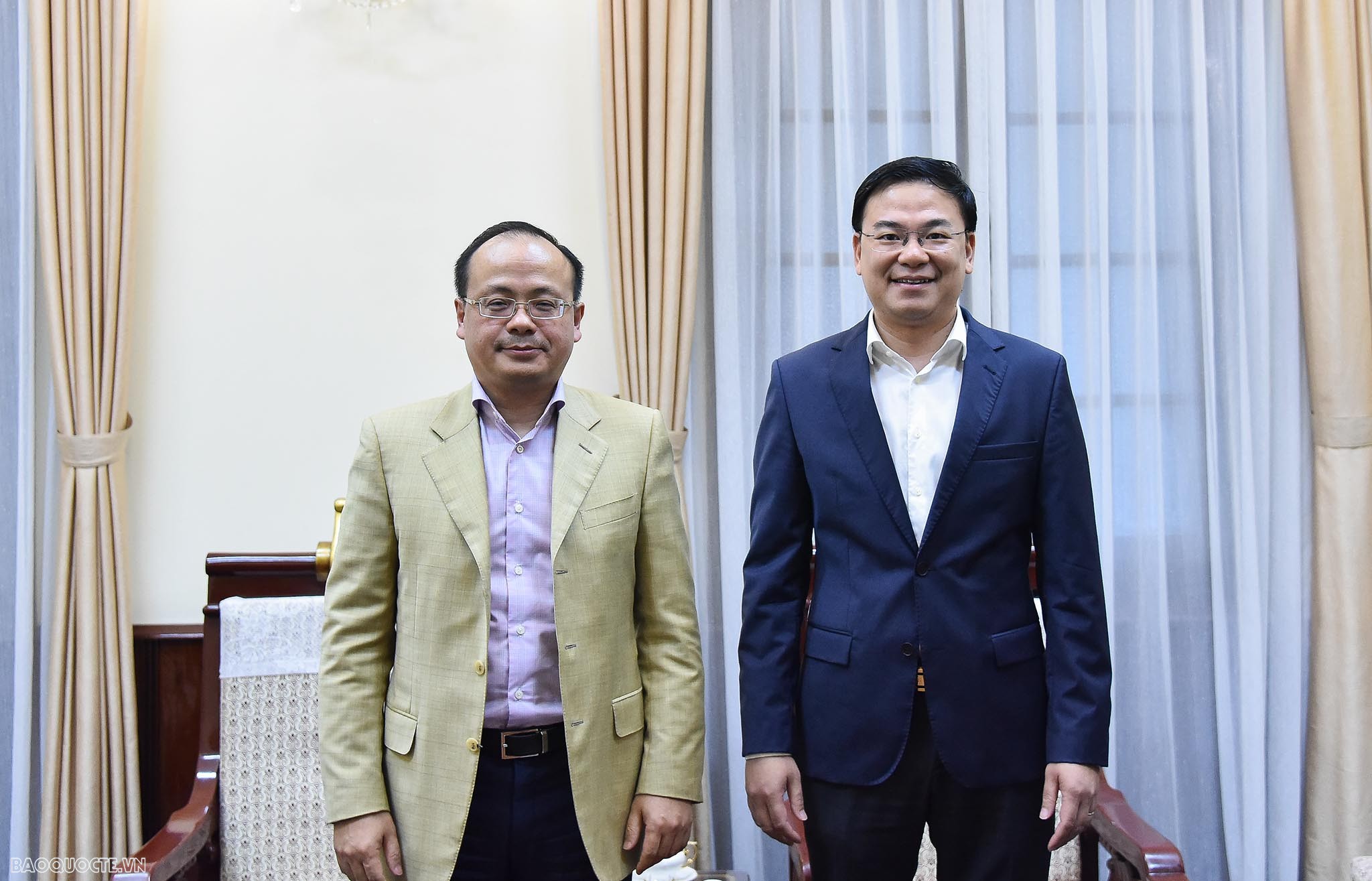 Thứ trưởng Ngoại giao Phạm Quang Hiệu tiếp Chủ tịch doanh nghiệp Việt tại Nga.