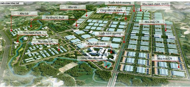 bất động sản mới nhất: Phối cảnh tổng thể Khu công nghiệp Phú Bài giai đoạn 4. Ảnh: VPUBND tỉnh TT-Huế