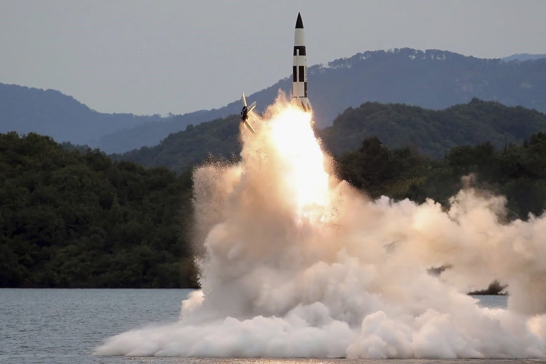 Triều Tiên phóng tên lửa đạo đạo. (Nguồn: AP)