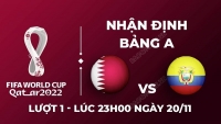 Nhận định trận đấu giữa Qatar vs Ecuador, 23h00 ngày 20/11 - trực tiếp World Cup 2022
