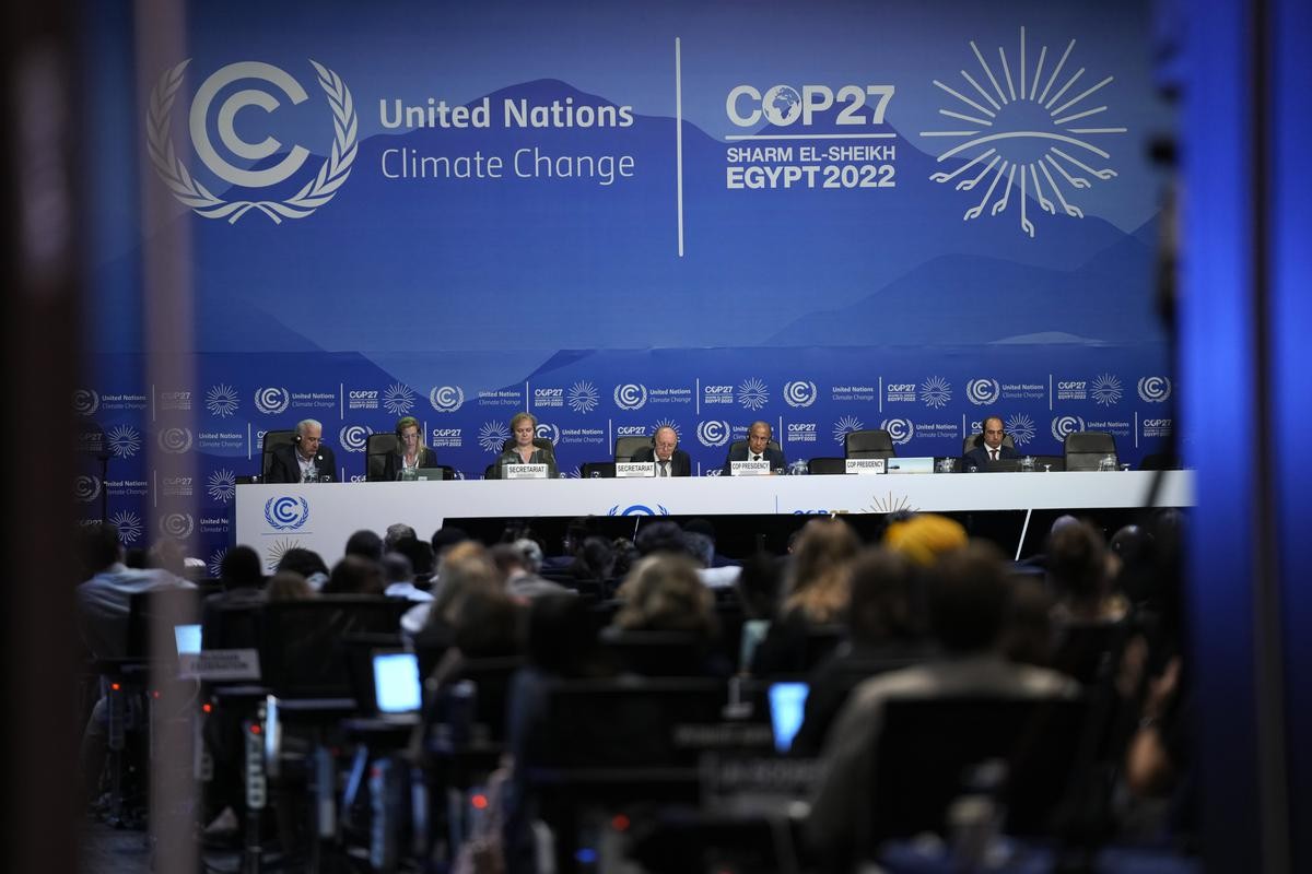 (11.19) Các cuộc đàm phán về khí hậu tại COP27 đang diễn ra hết sức căng thẳng. (Nguồn: AP)