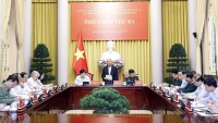 Chủ tịch nước Nguyễn Xuân Phúc chủ trì Phiên họp thứ 3 về Đề án Tổng kết Chiến lược bảo vệ Tổ quốc trong tình hình mới