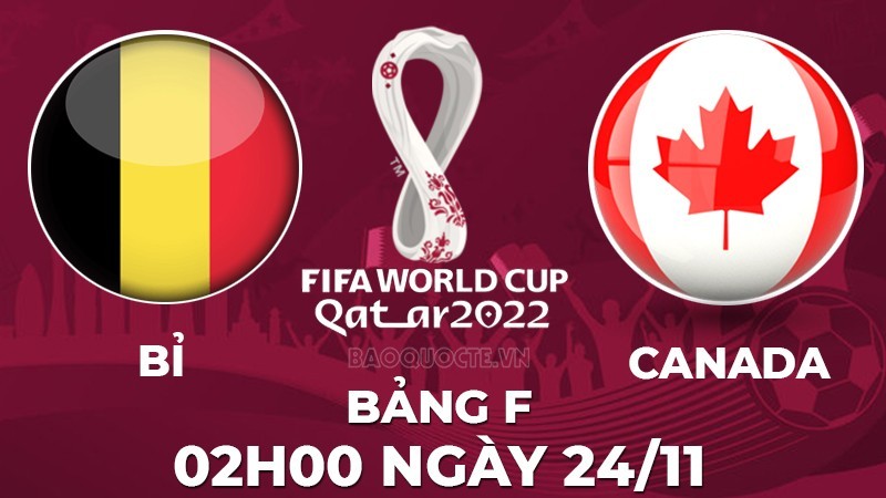 Link xem trực tiếp Bỉ vs Canada (02h00 ngày 24/11) bảng F World Cup 2022 - trực tiếp VTV3