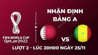 Nhận định trận đấu giữa Qatar vs Senegal, 20h00 ngày 25/11 - lịch thi đấu World Cup 2022