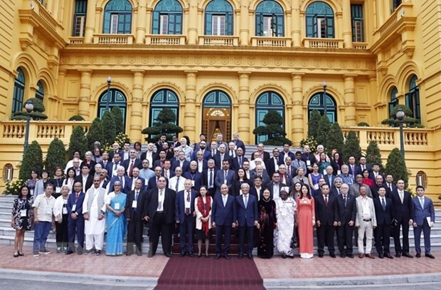 President hosts delegates to WPC's 22nd Assembly in Hanoi