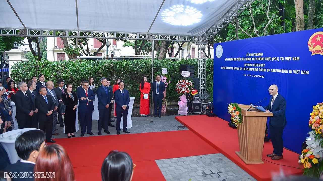 Khai trương Văn phòng đại diện của Toà trọng tài thường trực (PCA) tại Hà Nội