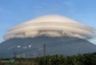 Tây Ninh: Bức ảnh đám mây hình chiếc nón trên đỉnh núi Bà Đen gây sốt