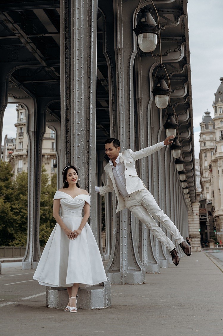 Ảnh cưới chụp ở Paris đậm chất khiêu vũ của Khánh Thi - Phan Hiển