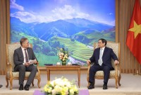 Thủ tướng Phạm Minh Chính tiếp Đại sứ Đan Mạch tại Việt Nam Nicolai Prytz