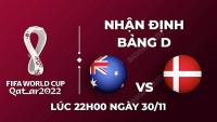 Nhận định trận đấu giữa Australia vs Đan Mạch, 22h00 ngày 30/11 - lịch thi đấu World Cup 2022