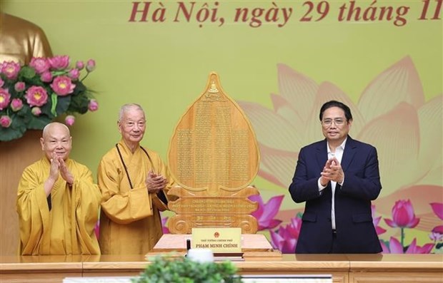 Buddhism upholds fine values, joining national construction: PM