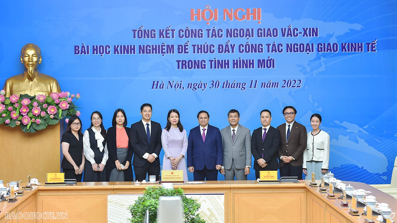 Thủ tướng Chính phủ Phạm Minh Chính và các đại biểu dự Hội nghị. (Ảnh: Tuấn Anh)