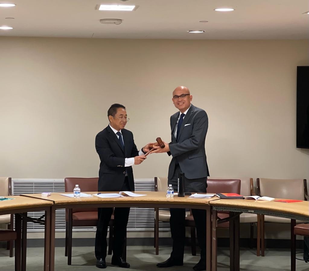 Campuchia, Chủ tịch Ủy ban ASEAN tại New York (ANYC) năm 2022, đã tổ chức họp tổng kết các hoạt động của Ủy ban trong năm và bàn giao vai trò Chủ tịch Ủy ban năm 2023 cho Indonesia. (Nguồn: Phái đoàn VN tại NY)