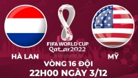Link xem trực tiếp Hà Lan vs Mỹ (22h00 ngày 3/12) vòng 1/8 World Cup 2022 - trực tiếp VTV2