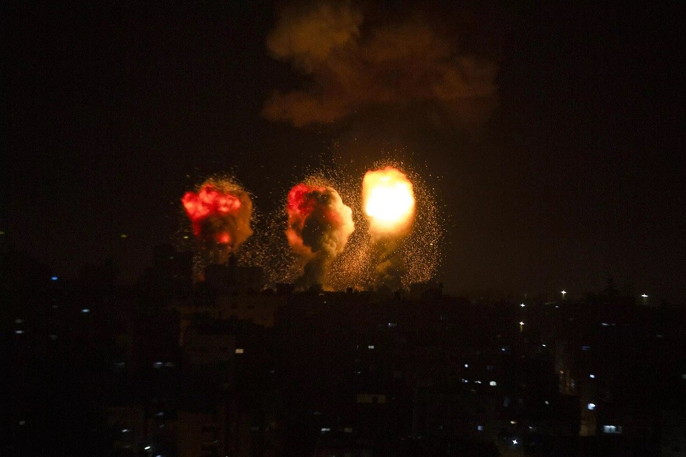 (12.04) Israel không kích đáp trả các vụ tấn công mới nhất của Hamas. (Nguồn: AFP/Getty Images)