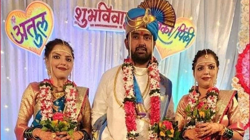 Ấn Độ: Ý kiến trái chiều về đám cưới của chú rể và cặp chị em gái sinh đôi