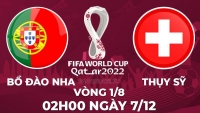 Link xem trực tiếp Bồ Đào Nha vs Thụy Sĩ (02h00 ngày 7/12) vòng 1/8 World Cup 2022 - trực tiếp VTV3